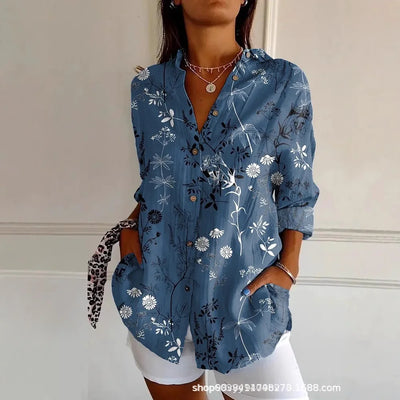 KALEIDO | GEOMETRIC COTTON-BLEND SHIRT