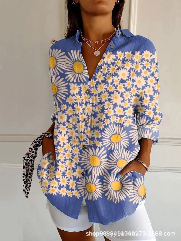 KALEIDO | GEOMETRIC COTTON-BLEND SHIRT