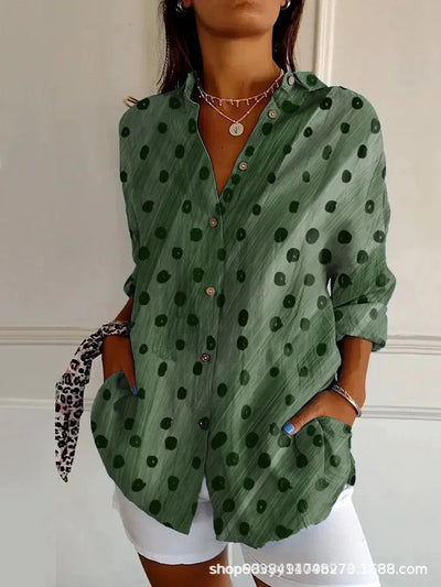 KALEIDO | GEOMETRIC COTTON-BLEND SHIRT