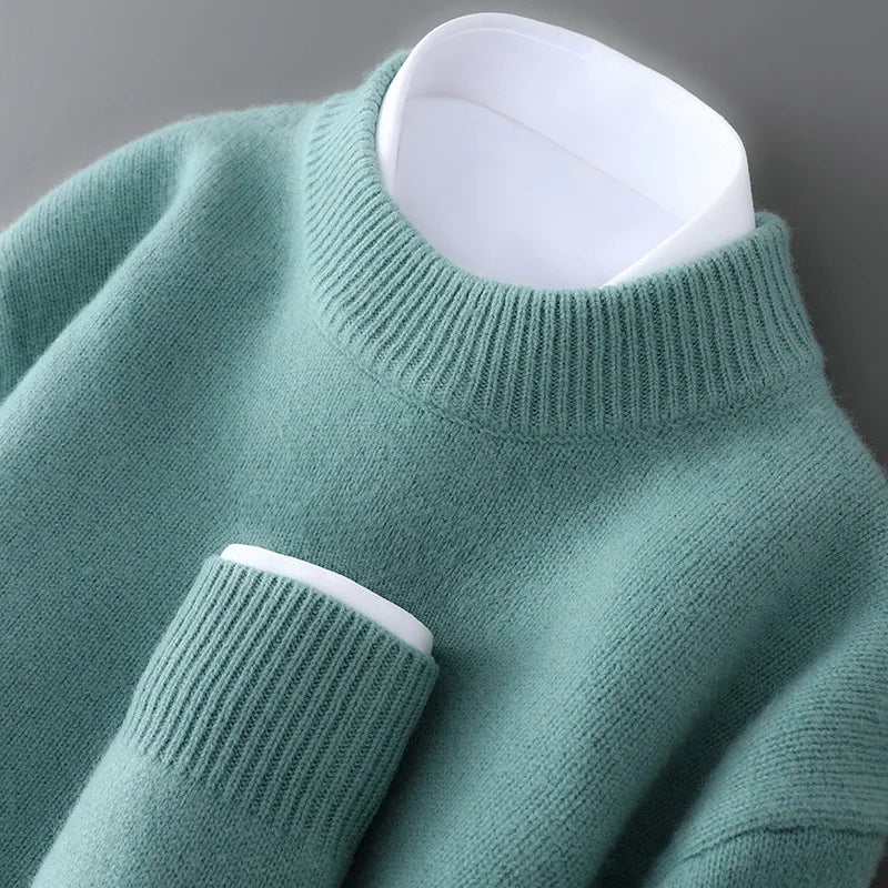 JARRAH | MOCK-NECK SOFT SWEATER