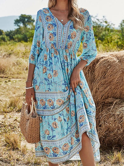 ANGLESEA | VINTAGE BLOSSOM BOHO DRESS - Isla Rose Sydney