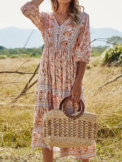 ANGLESEA | VINTAGE BLOSSOM BOHO DRESS - Isla Rose Sydney