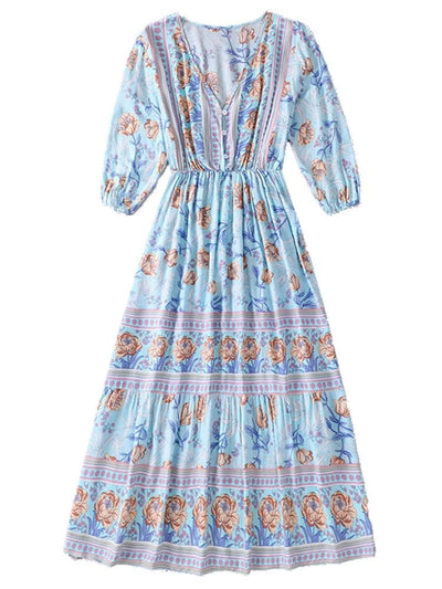 ANGLESEA | VINTAGE BLOSSOM BOHO DRESS - Isla Rose Sydney