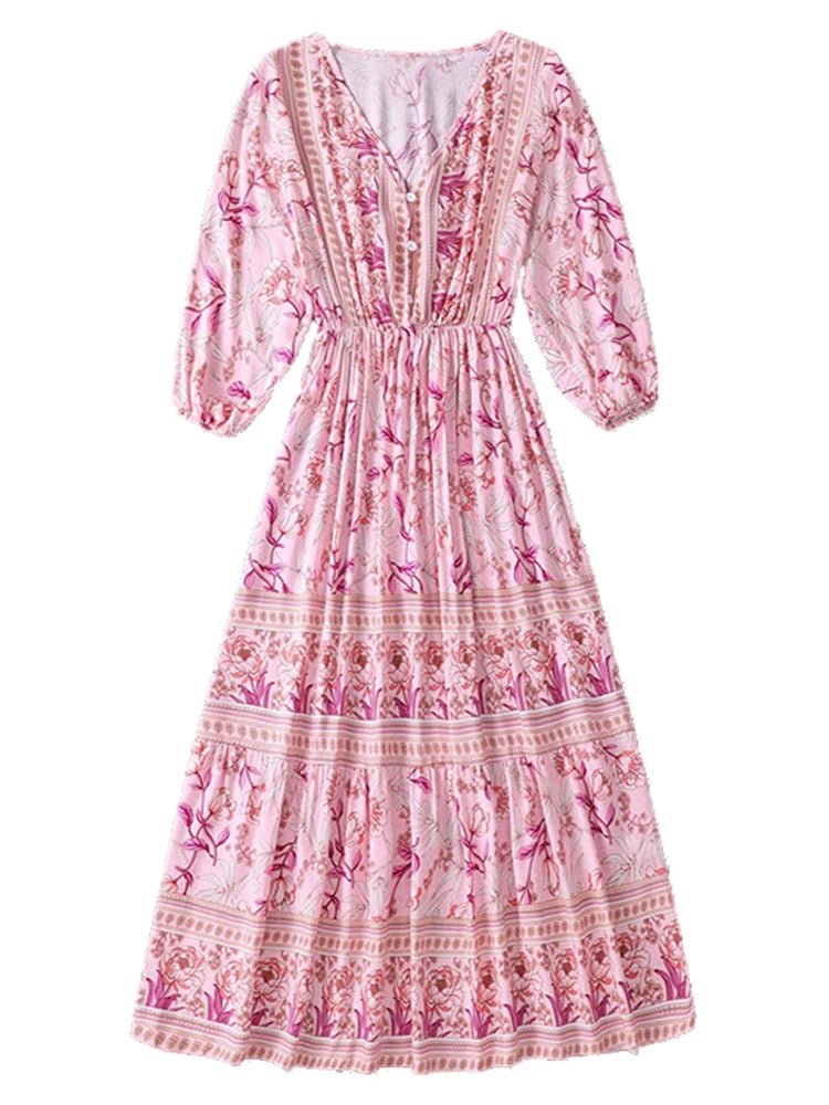 ANGLESEA | VINTAGE BLOSSOM BOHO DRESS - Isla Rose Sydney