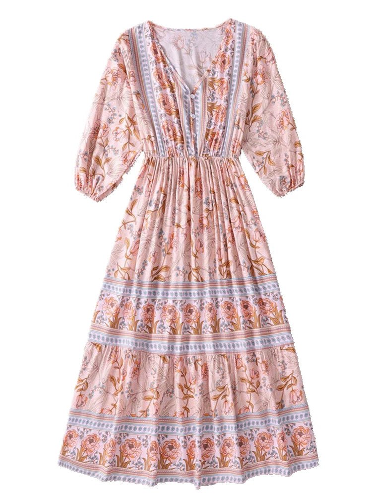 ANGLESEA | VINTAGE BLOSSOM BOHO DRESS - Isla Rose Sydney