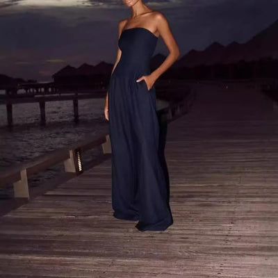 AVERY | ELEGANT STRAPLESS JUMPSUIT - Isla Rose Sydney