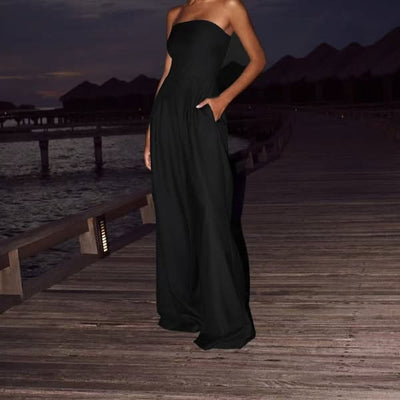 AVERY | ELEGANT STRAPLESS JUMPSUIT - Isla Rose Sydney