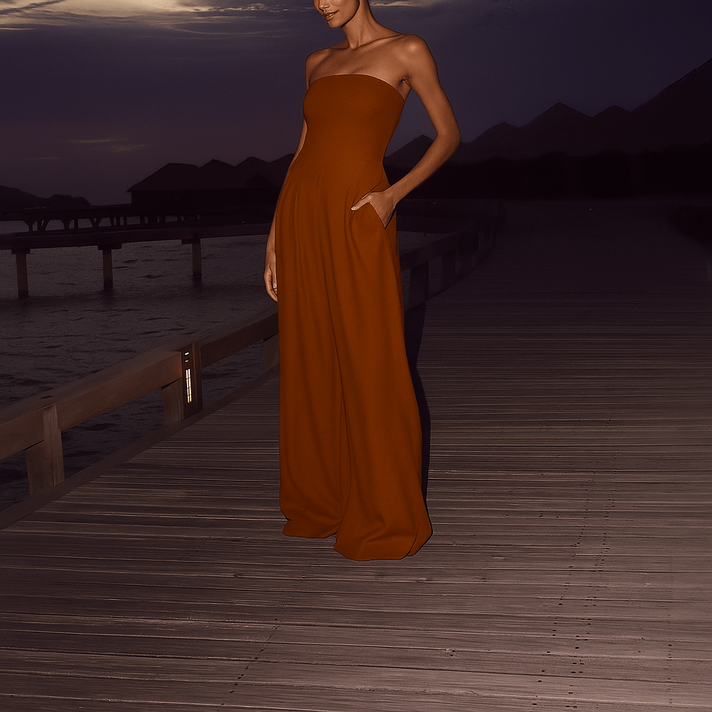 AVERY | ELEGANT STRAPLESS JUMPSUIT - Isla Rose Sydney