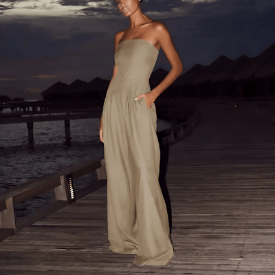 AVERY | ELEGANT STRAPLESS JUMPSUIT - Isla Rose Sydney