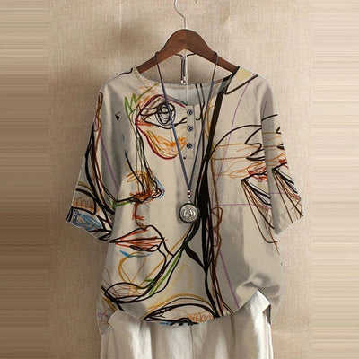 BALMAIN | ART - LINE BUTTONED TOP - Isla Rose Sydney