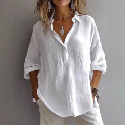 FRESHWATER | LINEN - BLEND BEACH SHIRT - Isla Rose Sydney