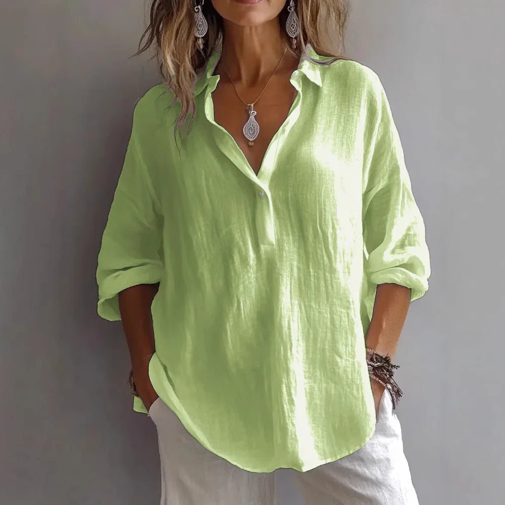 FRESHWATER | LINEN - BLEND BEACH SHIRT - Isla Rose Sydney