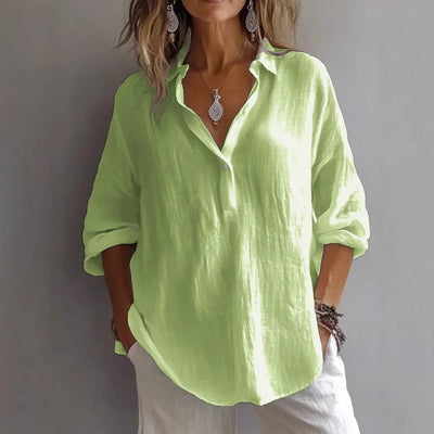 FRESHWATER | LINEN - BLEND BEACH SHIRT - Isla Rose Sydney