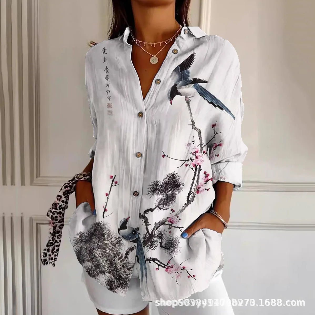 KALEIDO | GEOMETRIC COTTON - BLEND SHIRT - Isla Rose Sydney