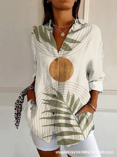 KALEIDO | GEOMETRIC COTTON - BLEND SHIRT - Isla Rose Sydney