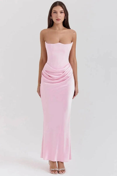 KIAMA | BIAS - CUT SATIN EVENING DRESS - Isla Rose Sydney
