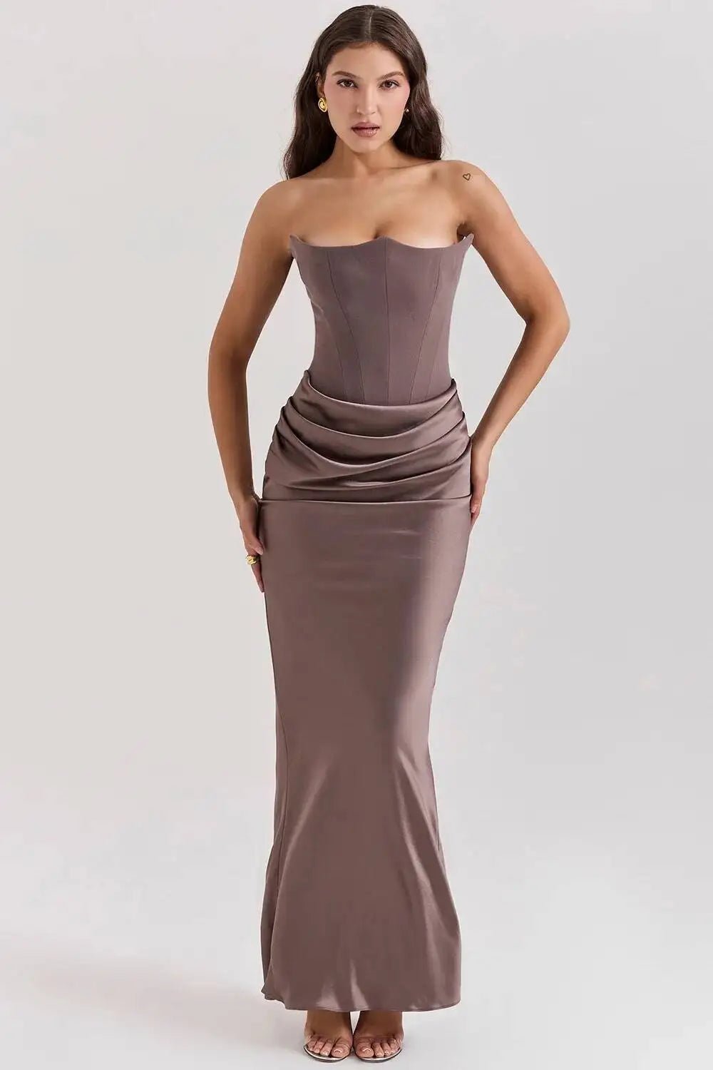 KIAMA | BIAS - CUT SATIN EVENING DRESS - Isla Rose Sydney