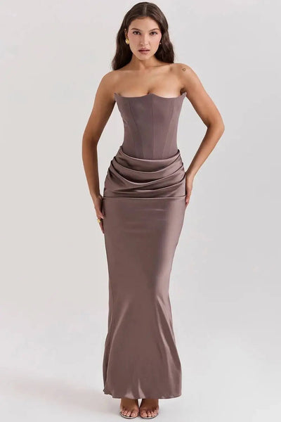 KIAMA | BIAS - CUT SATIN EVENING DRESS - Isla Rose Sydney