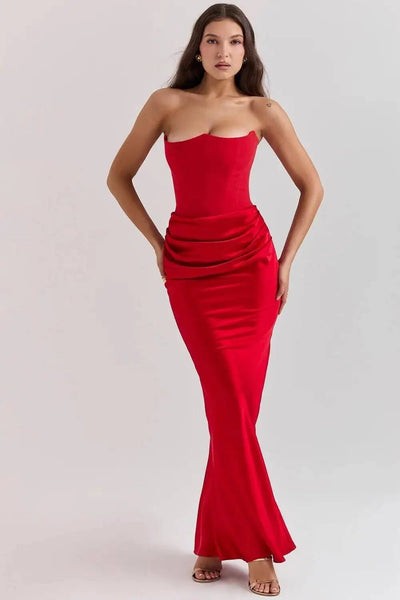 KIAMA | BIAS - CUT SATIN EVENING DRESS - Isla Rose Sydney