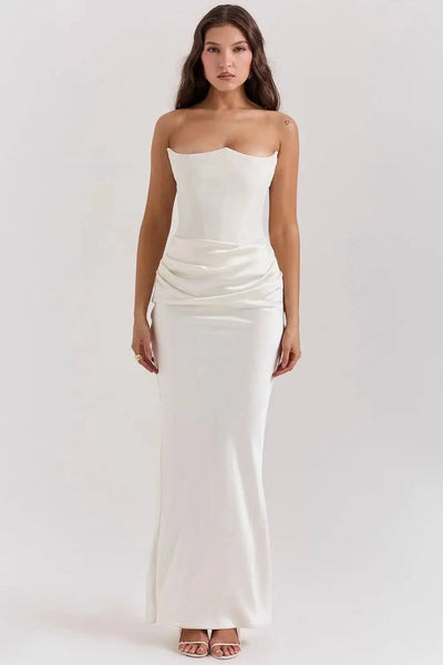 KIAMA | BIAS - CUT SATIN EVENING DRESS - Isla Rose Sydney
