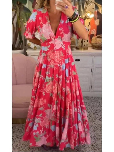 KIMBERLEY | CORAL FLORAL SWAY MAXI - Isla Rose Sydney
