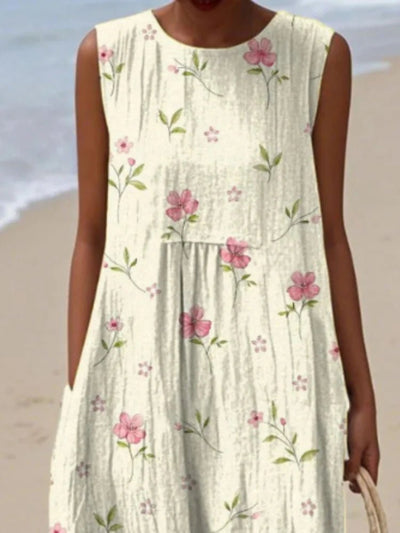 MALENY | SPRIG FLORAL COTTON MIDI - Isla Rose Sydney