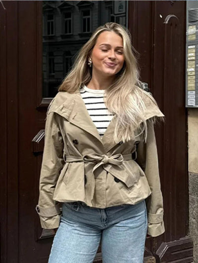 MAROUBRA | BELTED SHORT TRENCH - Isla Rose Sydney