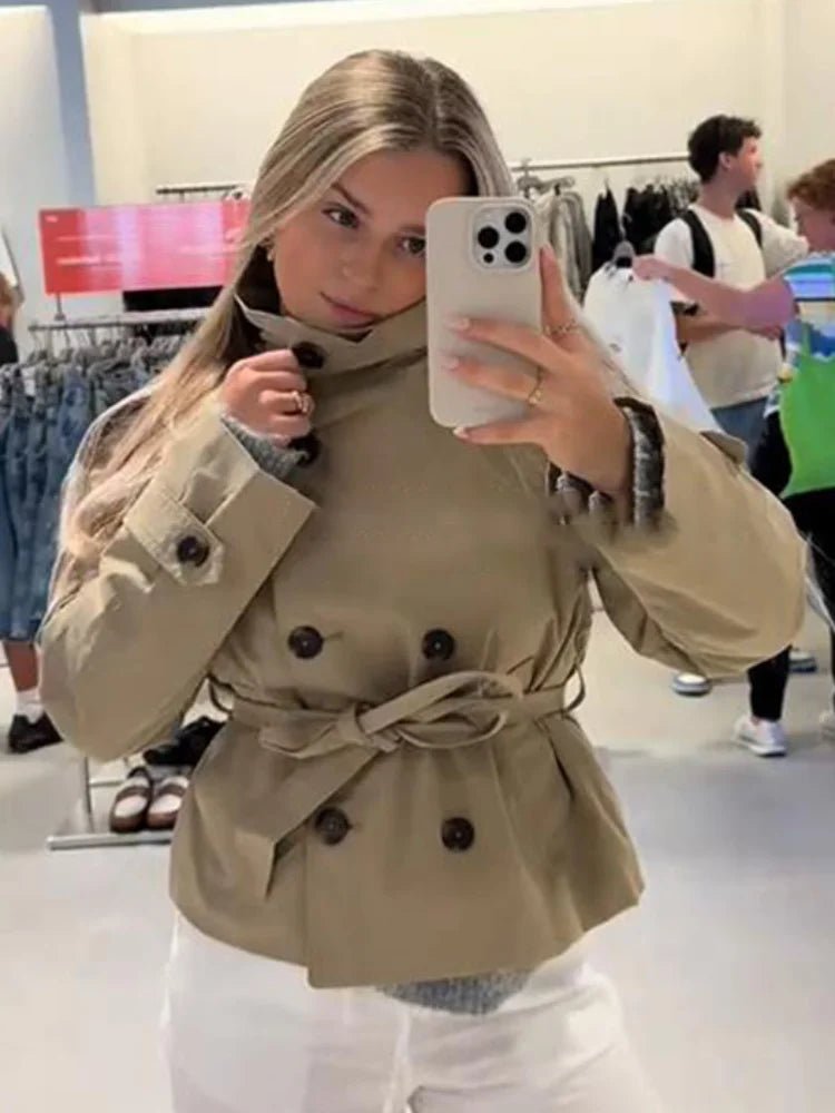 MAROUBRA | BELTED SHORT TRENCH - Isla Rose Sydney