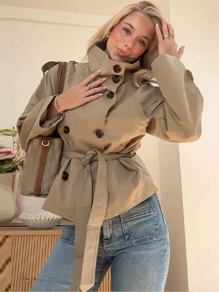 MAROUBRA | BELTED SHORT TRENCH - Isla Rose Sydney