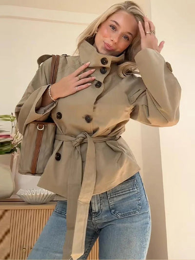 MAROUBRA | BELTED SHORT TRENCH - Isla Rose Sydney