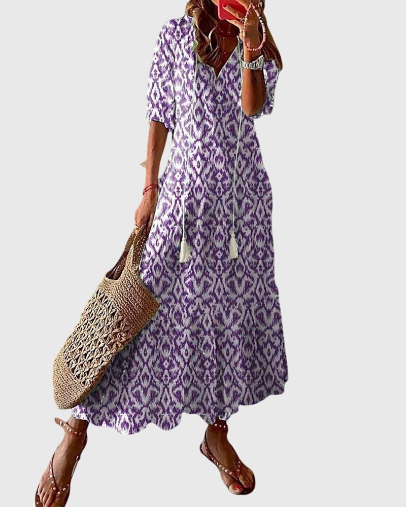 Serena – Floral Boho Maxi Dress - Isla Rose Sydney