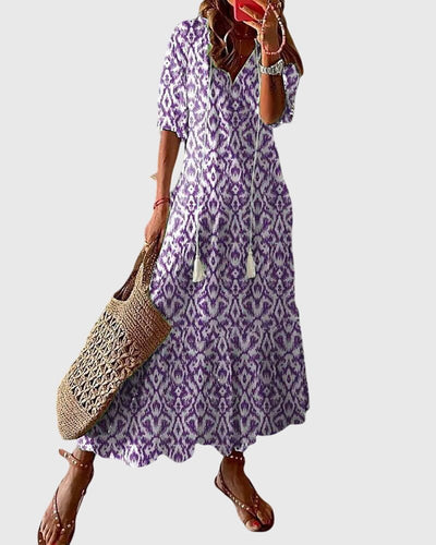Serena – Floral Boho Maxi Dress - Isla Rose Sydney