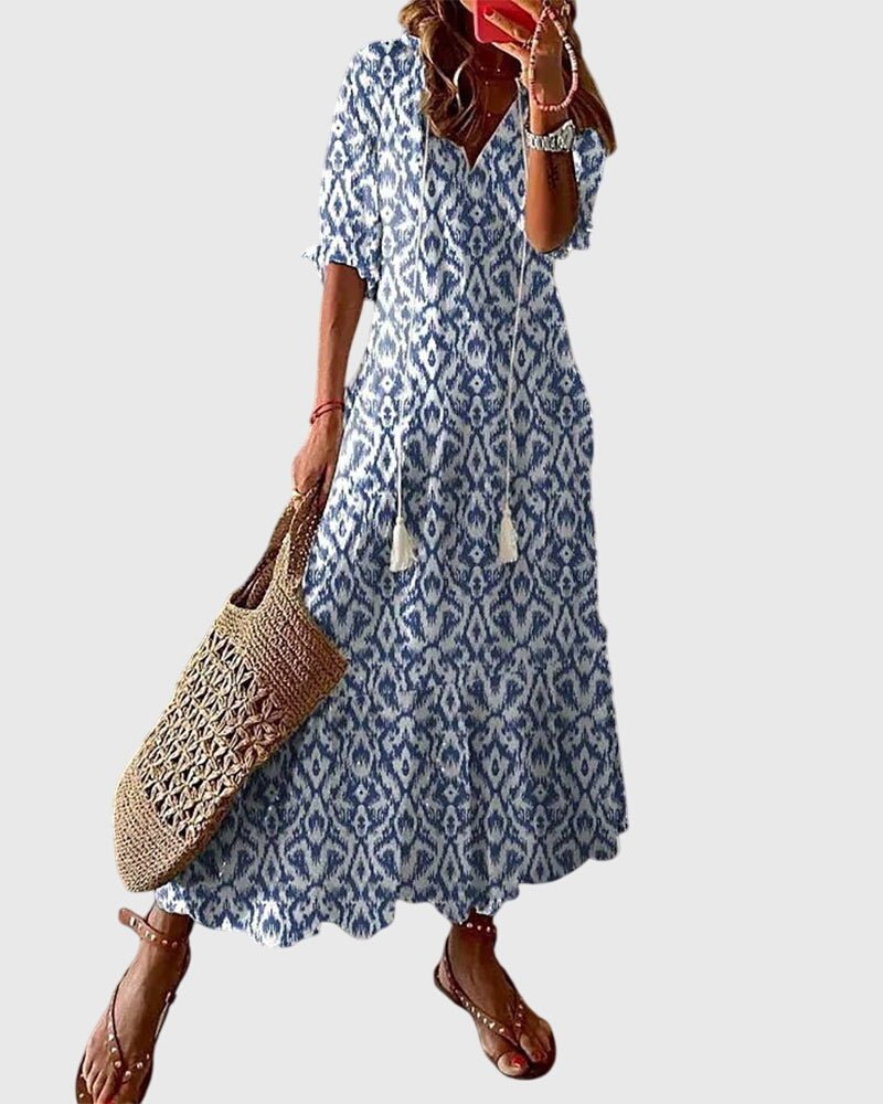 Serena – Floral Boho Maxi Dress - Isla Rose Sydney