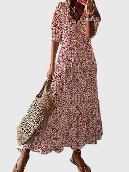 Serena – Floral Boho Maxi Dress - Isla Rose Sydney