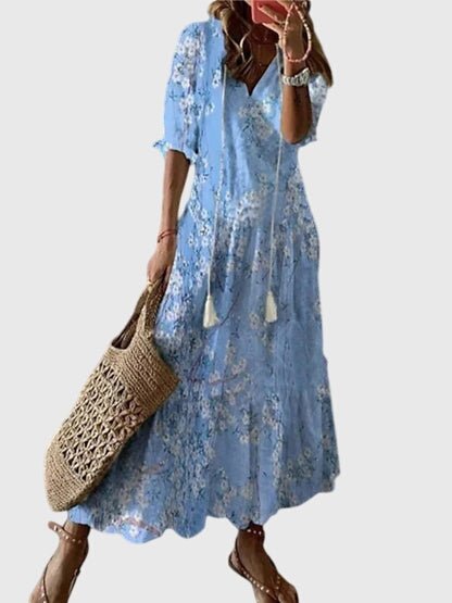Serena – Floral Boho Maxi Dress - Isla Rose Sydney