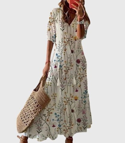 Serena – Floral Boho Maxi Dress - Isla Rose Sydney