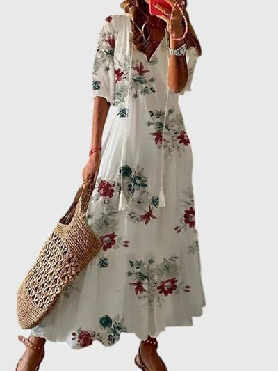 Serena – Floral Boho Maxi Dress - Isla Rose Sydney