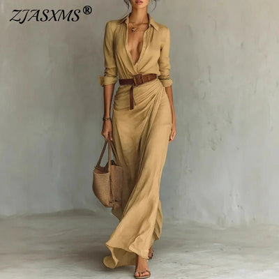 TAMARIND | DRAPED LINEN SHIRT DRESS - Isla Rose Sydney